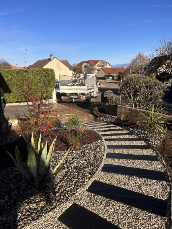 Création d'allées, Dijon, L'Art des Jardins
