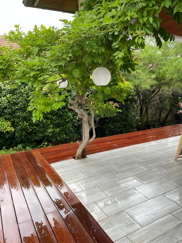 Installation de terrasse, Dijon, L'Art des Jardins