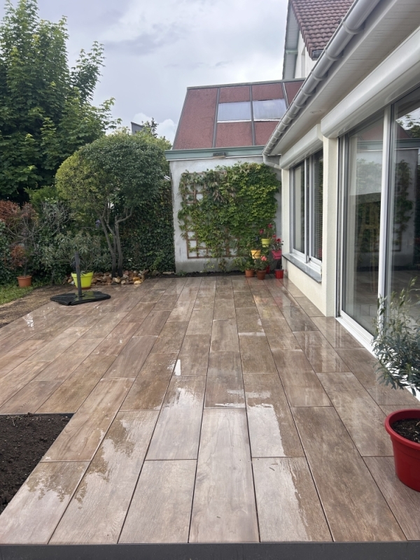 Installation de terrasse, Dijon, L'Art des Jardins