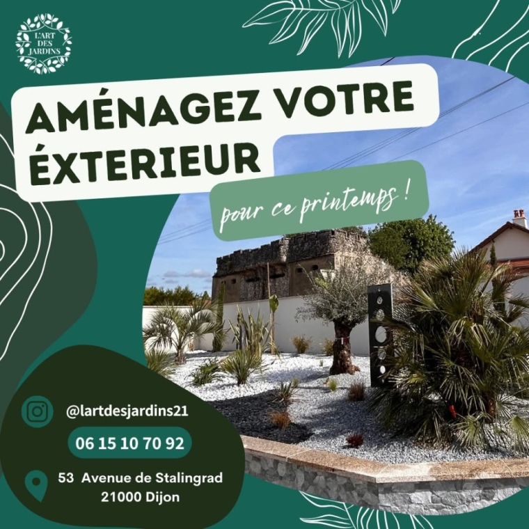 Création d'un jardin minéral à BEAUNE, Dijon, L'Art des Jardins