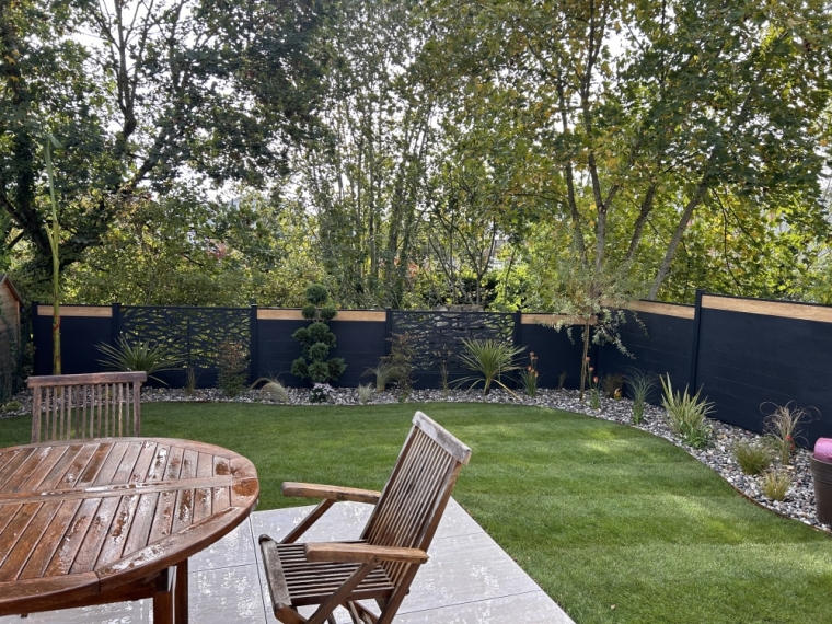 Aménagement décoratif d'un jardin familiale à Dijon